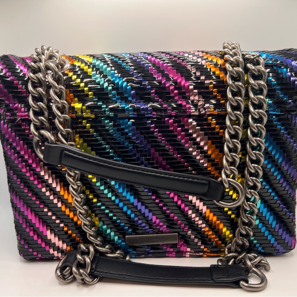 Kurt Geiger Multicolor Woven Shoulder Bag - Picture 3 of 6